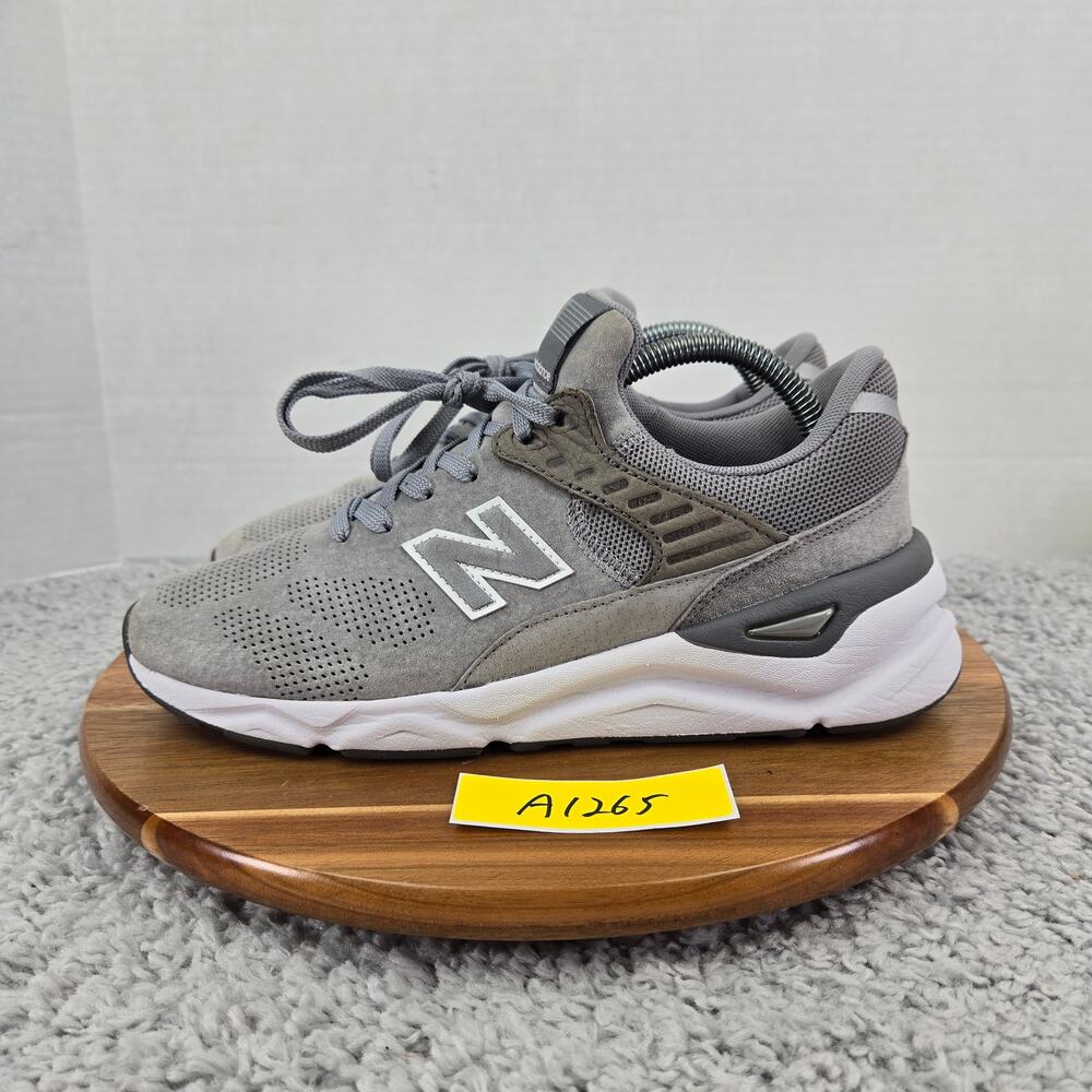 New Balance Womens 9B X-90 Gray Suede Casual Athletic Daily Sneaker WSX90PLB